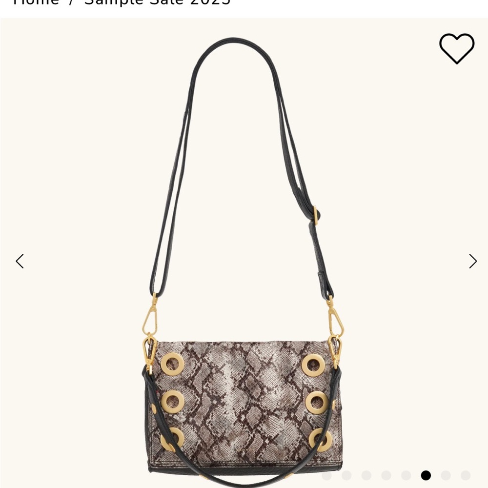 Hammitt Black and Gold Snakeskin Crossbody Bag - Picture 4 of 16